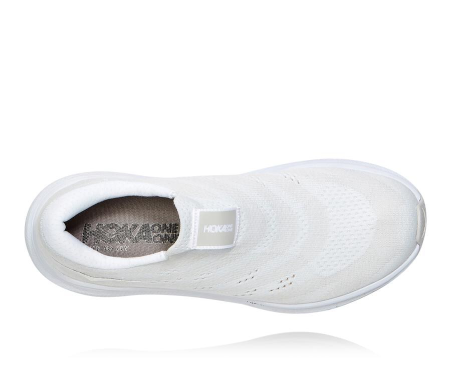 Hoka Australia One One Cavu 3 Slip - Womens Walking Shoes White - LIWKJ-7951